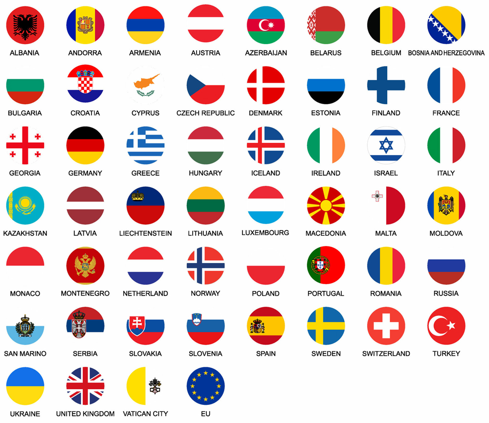 国旗クイズ（ヨーロッパ・NIS諸国）